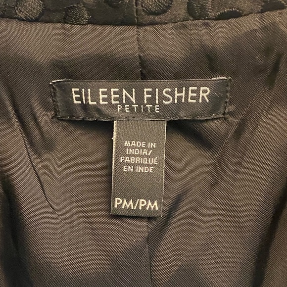 Eileen Fisher Black Silk Jacket - Picture 8 of 13